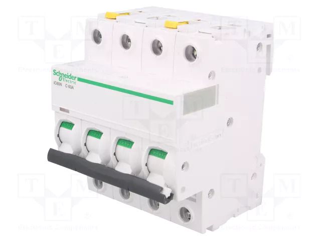 Circuit breaker; 400VAC; Inom: 63A; Poles: 4; Charact: C; 6kA; IP20 SCHNEIDER ELECTRIC A9F04463