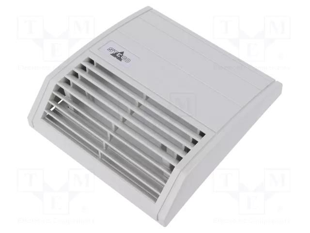 Guard; plastic,synthetic fiber; Cutout: 125x125mm; D: 16mm; IP55 STEGO 11801.0-00