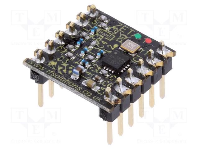 Module: RF; FM transceiver; 433MHz; SPI; -116dBm; 1.8÷3.6VDC; 13dBm RF SOLUTIONS ZETA-433-D