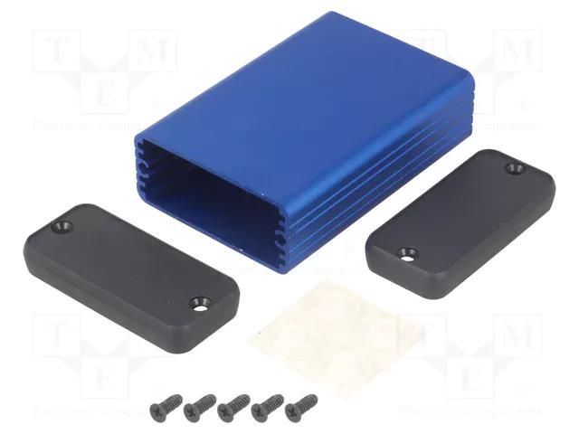 Enclosure: with panel; 1455; X: 54mm; Y: 80mm; Z: 23mm; aluminium HAMMOND HM-1455C802BU