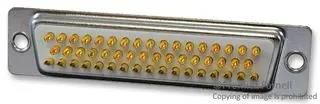 D SUB CONNECTOR, STANDARD, 50 POSITION, RECEPTACLE SPC15349