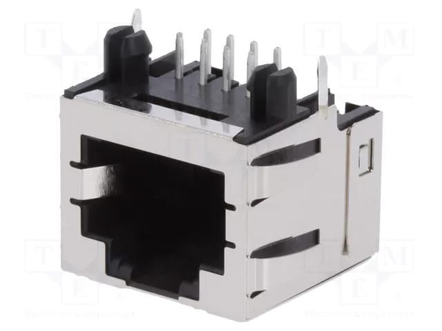 Connector: RJ45; socket; PIN: 8; Cat: 3; shielded,low profile; 8p8c MOLEX MX-43860-0004
