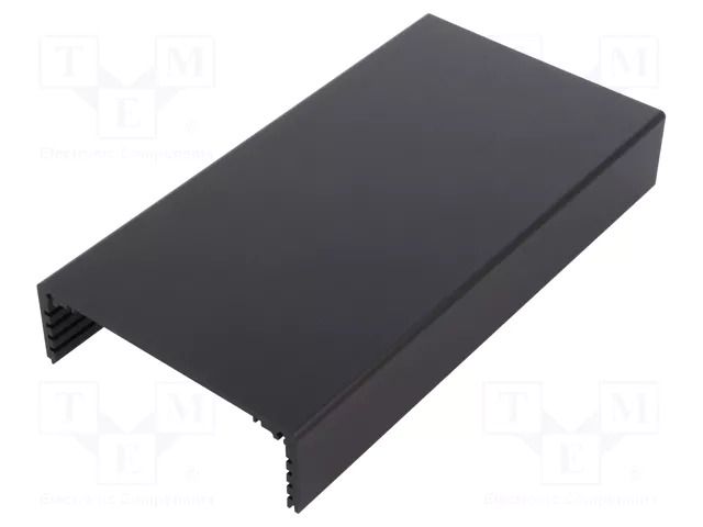 Profile; aluminium; L: 200mm; X: 105mm; Z: 32.1mm; black FISCHER ELEKTRONIK KOH-4A-200-SA
