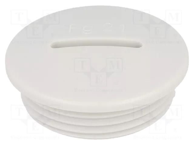 Stopper; PG21; IP54; polyamide; black; V-N-FS; Thread: PG; 8mm HUMMEL HUMMEL-1251210111