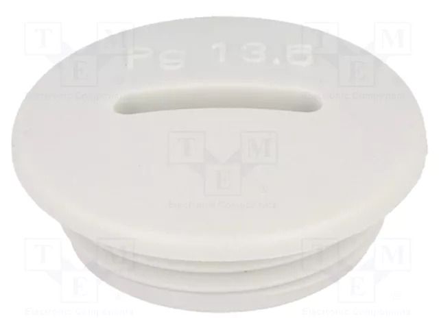 Stopper; PG13,5; IP54; polyamide; grey; V-N-FS; Thread: PG; 6mm HUMMEL HUMMEL-1251130011