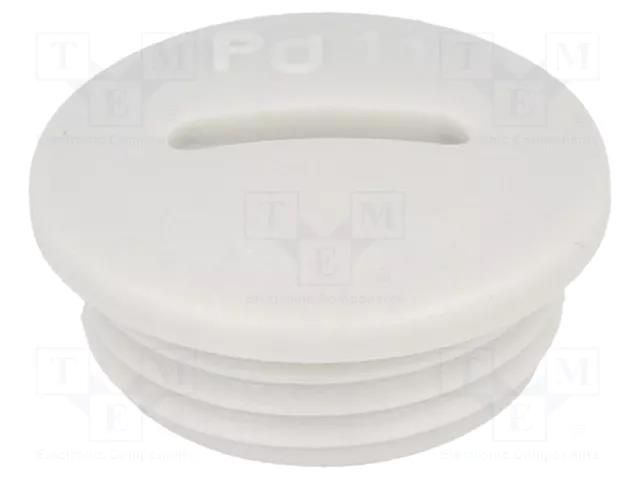 Stopper; PG11; IP54; polyamide; grey; V-N-FS; Thread: PG; 6mm HUMMEL HUMMEL-1251110011