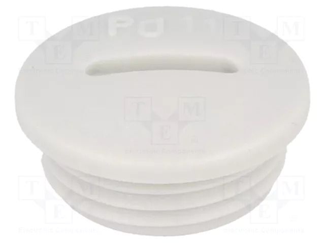 Stopper; PG11; IP54; polyamide; grey; V-N-FS; Thread: PG; 6mm HUMMEL HUMMEL-1251110011