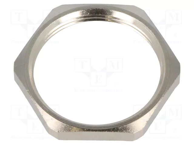 Nut; with earthing; PG29; brass; Thk: 4mm; Spanner: 41mm; Thread: PG HUMMEL HUMMEL-1167290001