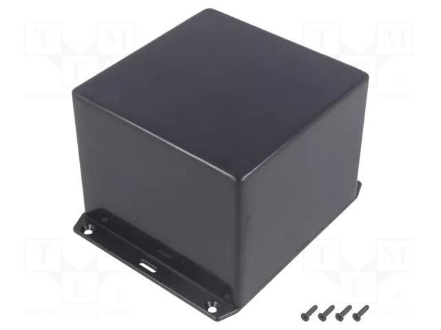 Enclosure: multipurpose; X: 120mm; Y: 120mm; Z: 90mm; 1591S; ABS; IP54 HAMMOND HM-1591VSFLBK