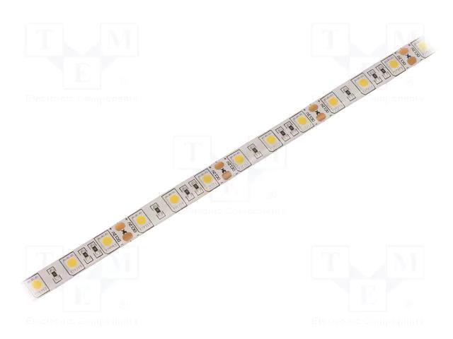 LED tape; white neutral; 5050; LED/m: 60; 10mm; white PCB; IP65 WISVA OPTOELECTRONICS HH-40KGI-5050FWAA