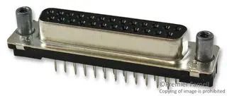 D SUB CONNECTOR, STANDARD, 25 POSITION, RECEPTACLE 1-5745967-6