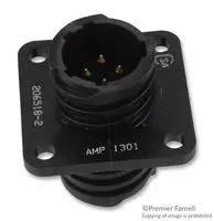 CIRCULAR CONNECTOR RECEPTACLE, SIZE 11, 4 POSITION, PANEL 206518-2