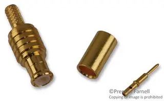 RF COAX CONN, MCX PLUG, 50 OHM, CABLE 919-101P-51SX