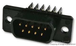 D SUB CONNECTOR, STANDARD, 9 POSITION, PLUG 745203-9