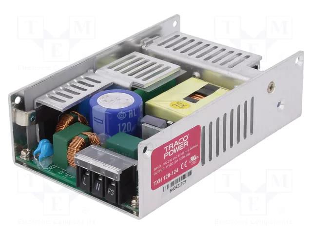 Power supply: switching; for building in,modular; 120W; 24VDC; 5A TRACO POWER TXH120-124
