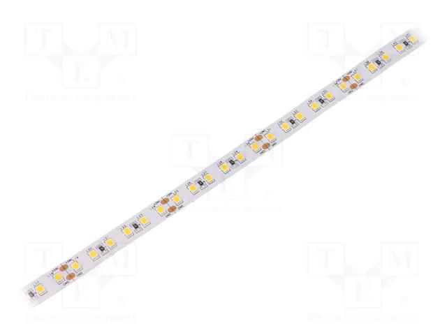 LED tape; white warm; 2835; LED/m: 120; 10mm; white PCB; IP20; 24W/m WISVA OPTOELECTRONICS HH-30KTI-2835FWNA