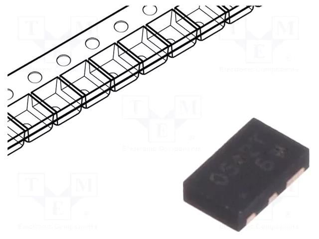 Diode: TVS array; 8V; 5A; 75W; unidirectional; SLP1610P4; Ch: 2; ESD SEMTECH RCLAMP0542T.TCT