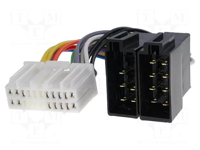 Connector; radio,ISO; Chrysler,Jeep; PIN: 22 4CARMEDIA ZRS-140