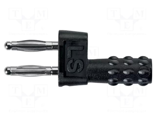 Connector: 2mm banana; stackable safety shunt; 12A; 33VAC; 70VDC SCHÜTZINGER KURZ5741MBNI-SW