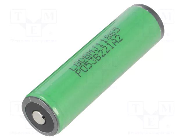 Re-battery: Li-Ion; 18650,MR18650; 3.6V; 3500mAh; Ø18.6x69.5mm KEEPPOWER ACCU-18650-3.5LG/P