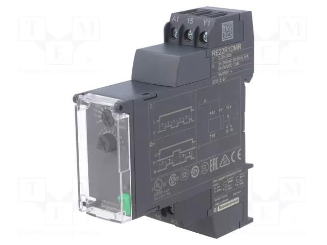Timer; 0,05s÷300h; SPDT; 250VAC/8A; Usup: 24÷240VAC; 24÷240VDC SCHNEIDER ELECTRIC RE22R1DMR
