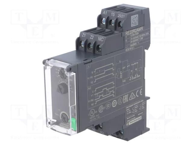 Timer; 0,05s÷300h; DPDT; 250VAC/8A; Usup: 24÷240VAC; 24÷240VDC SCHNEIDER ELECTRIC RE22R2AMR