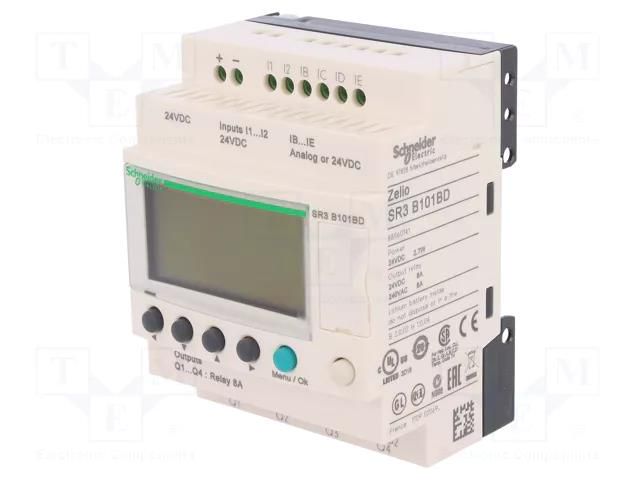 Programmable relay; IN: 6; Analog in: 4; OUT: 4; Zelio Logic; IP20 SCHNEIDER ELECTRIC SR3B101BD