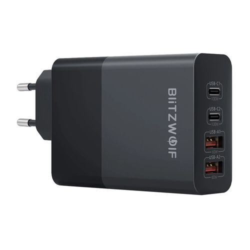 BlitzWolf BW-S29 120W mains charger (black), BlitzWolf BW-S29