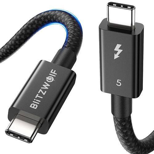 BlitzWolf BW-HDC8 240W USB-C to USB-C cable, 1.5m (black), BlitzWolf BW-HDC8 1.5m