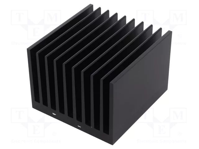 Heatsink: extruded; grilled; black; L: 100mm; W: 95mm; H: 70mm FISCHER ELEKTRONIK SK645/100/SA