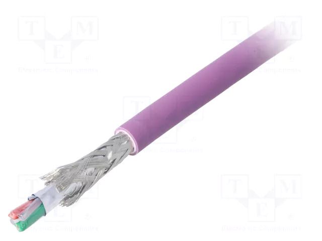 Wire; UNITRONIC® BUS PB H 7-W; 1x2x0.64mm; stranded; Cu; violet LAPP BUS-L2/FIP-H