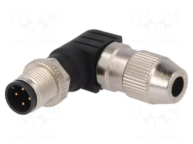 Connector: M12; plug; PIN: 4; male; angled 90°; IP67; IDC; for cable MURRELEKTRONIK 7000-12561-0000000