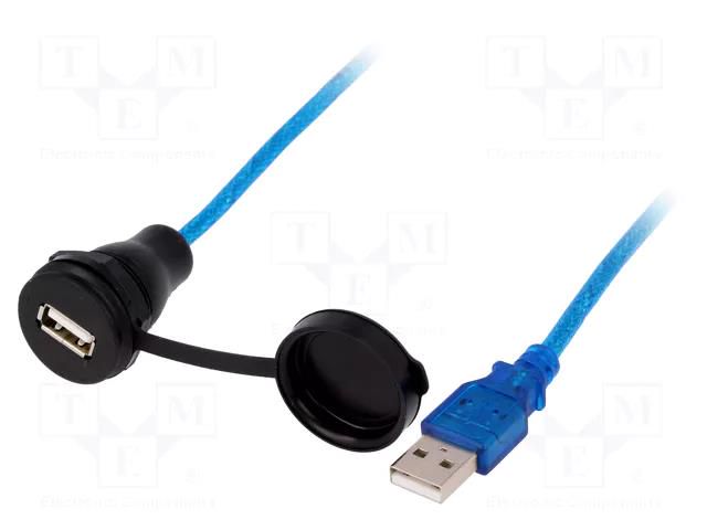 Adapter cable; USB 2.0,with protective cap; 0.5m; IP67; 1310 ENCITECH 1310-1018-01