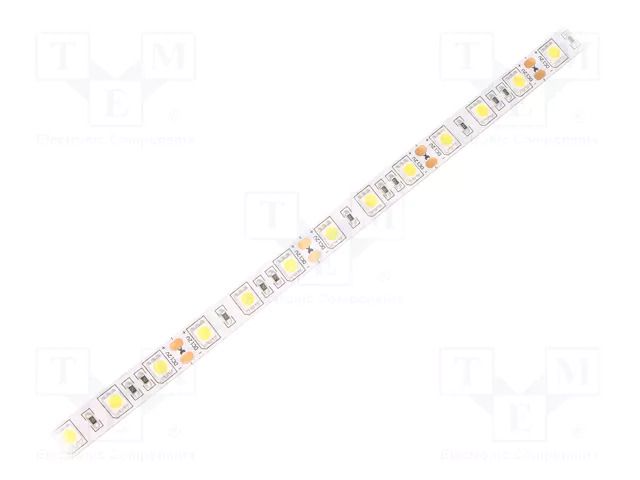 LED tape; white neutral; 5050; LED/m: 60; 10mm; white PCB; IP20 WISVA OPTOELECTRONICS HH-40KGI-5050FWNA