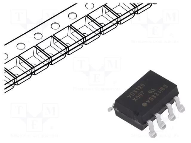 Optocoupler; SMD; Ch: 1; OUT: IGBT driver; 5.3kV; Gull wing 8 VISHAY VO3120-X007T