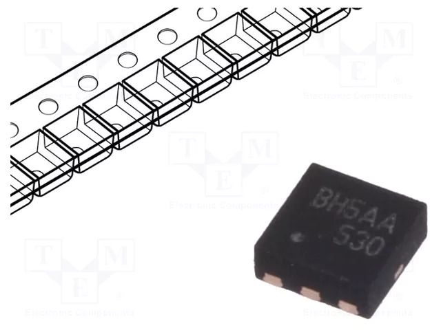 Transistor: P-MOSFET; unipolar; -30V; -6.8A; 2.4W; MicroFET ONSEMI FDMA530PZ