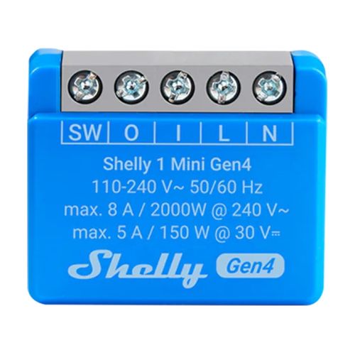 Shelly 1 Mini Gen4 Controller Zigbee/Matter, Shelly 1MiniGen4