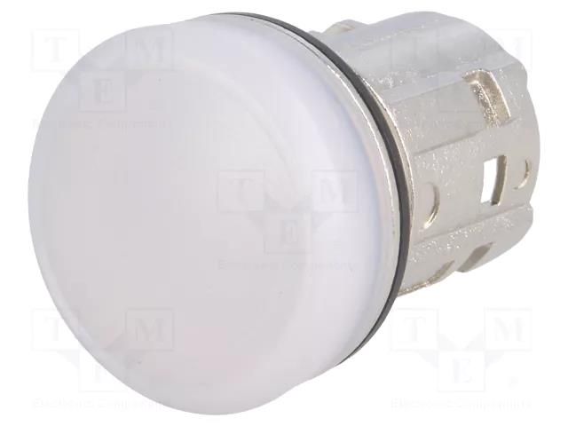 Control lamp; 22mm; 3SU1.5; -25÷70°C; Ø22mm; IP67; white; Kind: flat SIEMENS 3SU1051-6AA60-0AA0