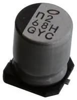 CAP, 68UF, 50V, ALU ELEC, HYBRID, SMD GYC1H680MCQ1GS
