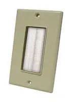 DECOR BRUSH PLATE, WHT BRUSH/IVORY PLATE DBPW-I