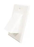 1 GANG WALL PLATE W/ SCREW, WHITE 1GCV-WH