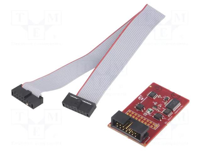 Accessories: adapter; Interface: JTAG; IDC14,PCB edge MICROCHIP TECHNOLOGY AC244007