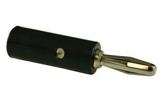 BANANA PLUG, SCREW, BLACK SPC15443