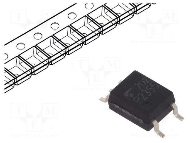 Optocoupler; SMD; Ch: 1; OUT: totem pole; Uinsul: 3.75kV; SO6 TOSHIBA TLP2355-E-T