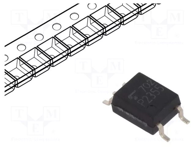Optocoupler; SMD; Ch: 1; OUT: totem pole; Uinsul: 3.75kV; SO6 TOSHIBA TLP2355-E-T