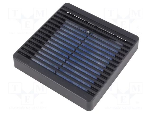 Guard; plastic; 120x120mm; screw; with filter; black; IP54 HAMMOND XPFA120BK