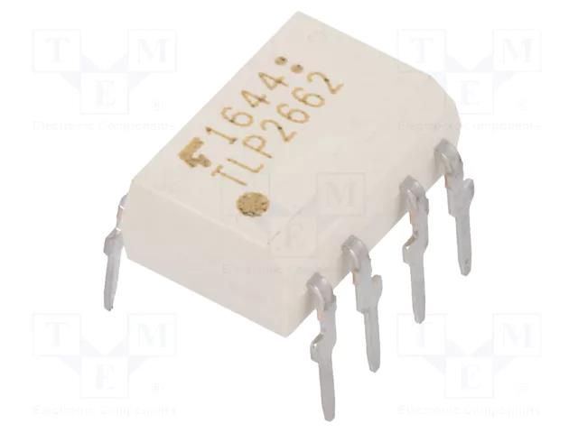 Optocoupler; THT; Ch: 2; OUT: open collector; Uinsul: 5kV; 10Mbps TOSHIBA TLP2662F