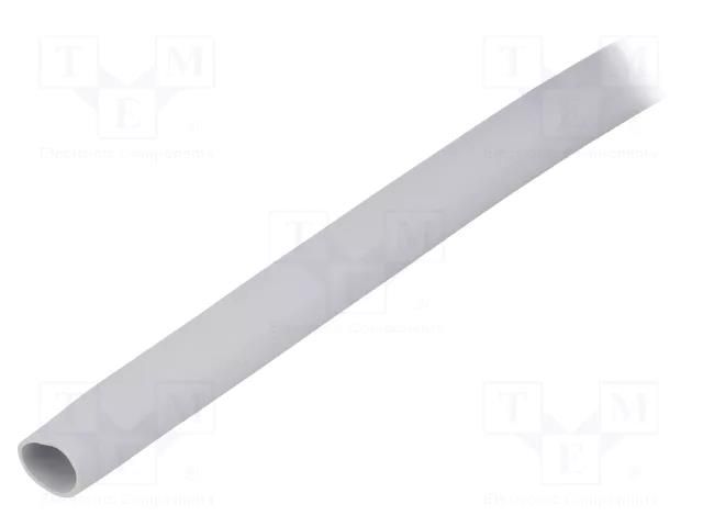 Insulating tube; silicone; light grey; -30÷200°C; Øint: 8mm; L: 1m FIX&FASTEN SRT8