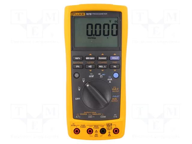 Meter: multimeter calibrator; Diode test: 0.3mA@600mV FLUKE FLK-787B