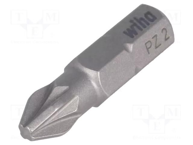 Screwdriver bit; Pozidriv®; PZ2; Overall len: 25mm; STANDARD WIHA WIHA.7012Z/PZ2/25